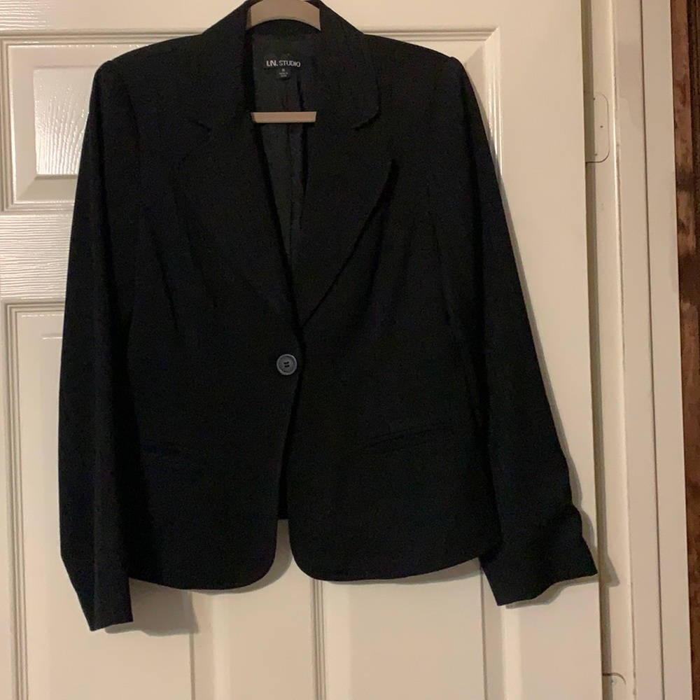 Women’s Black Stripe Blazer